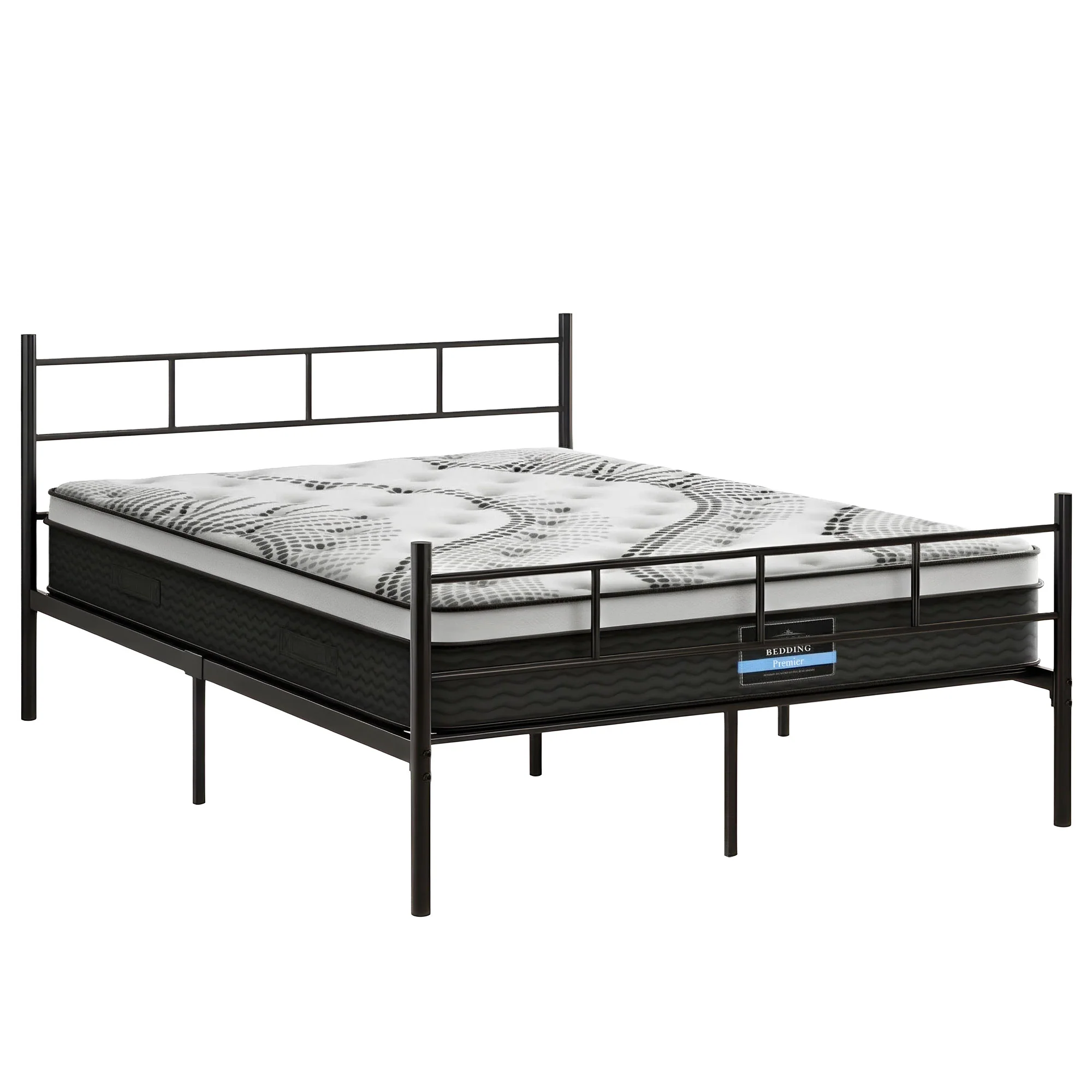 Artiss Bed Frame Double Metal Bed Frames SOL with Mattress - Image 2