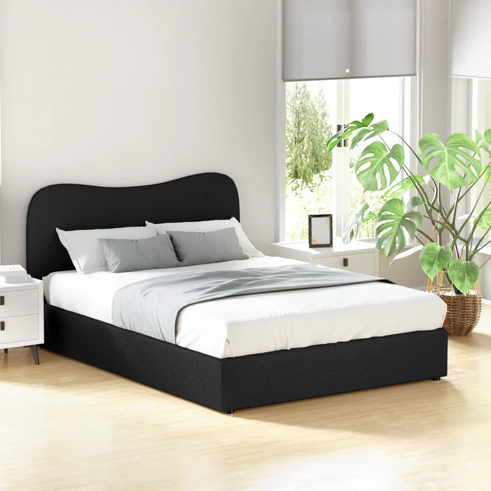 Artiss Bed Frame Double Size Boucle DARA - Image 7