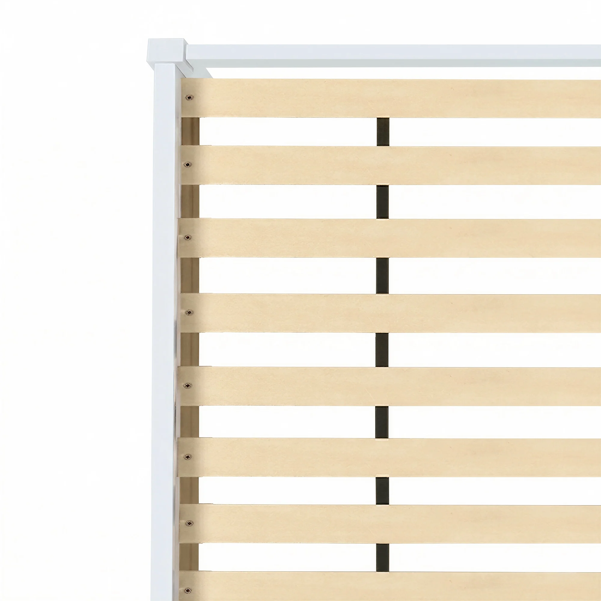 Artiss Bed Frame King Single Size Wooden White JADE - Image 6