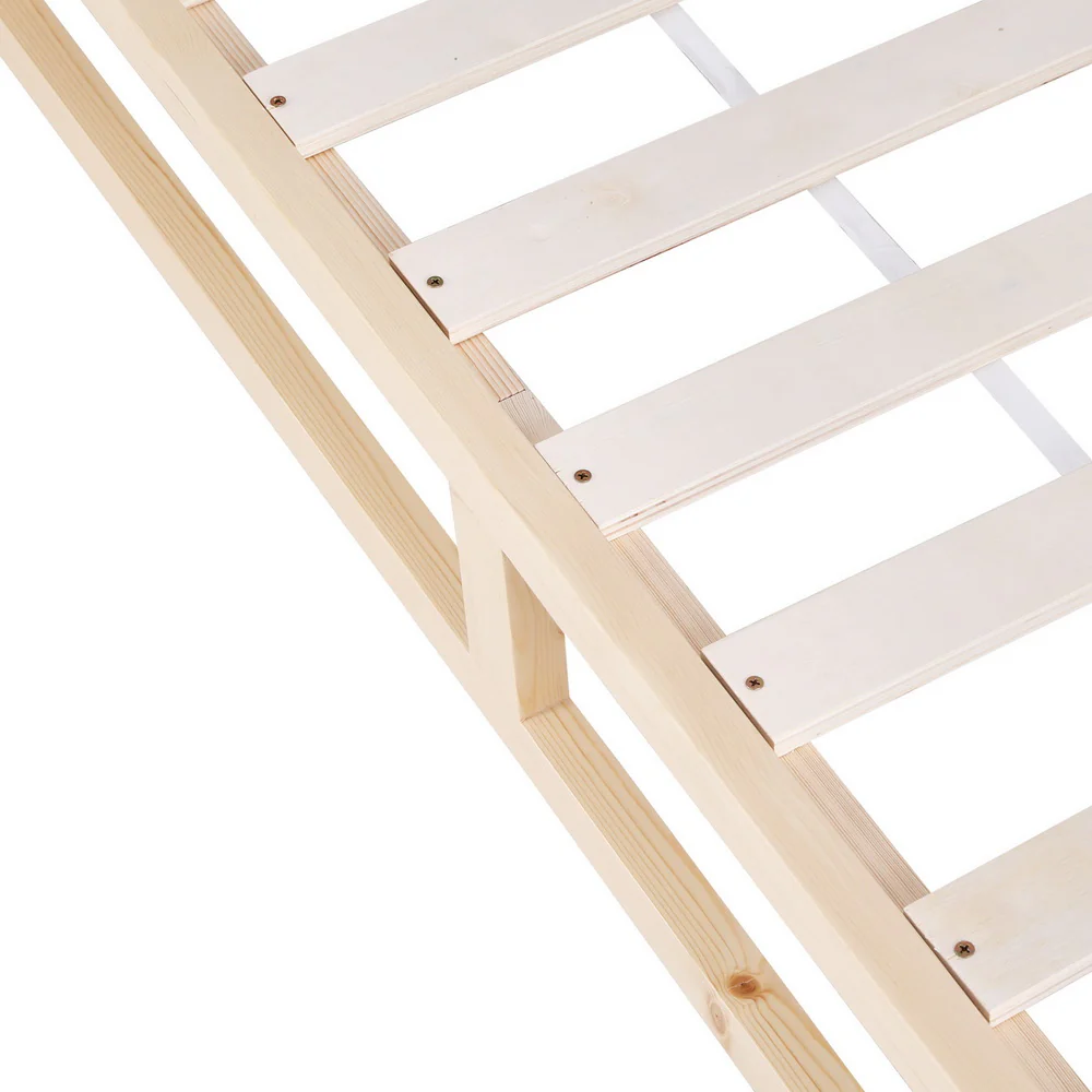 Artiss Bed Frame King Size Wooden Base Mattress Platform Timber Pine KALAM - Image 3