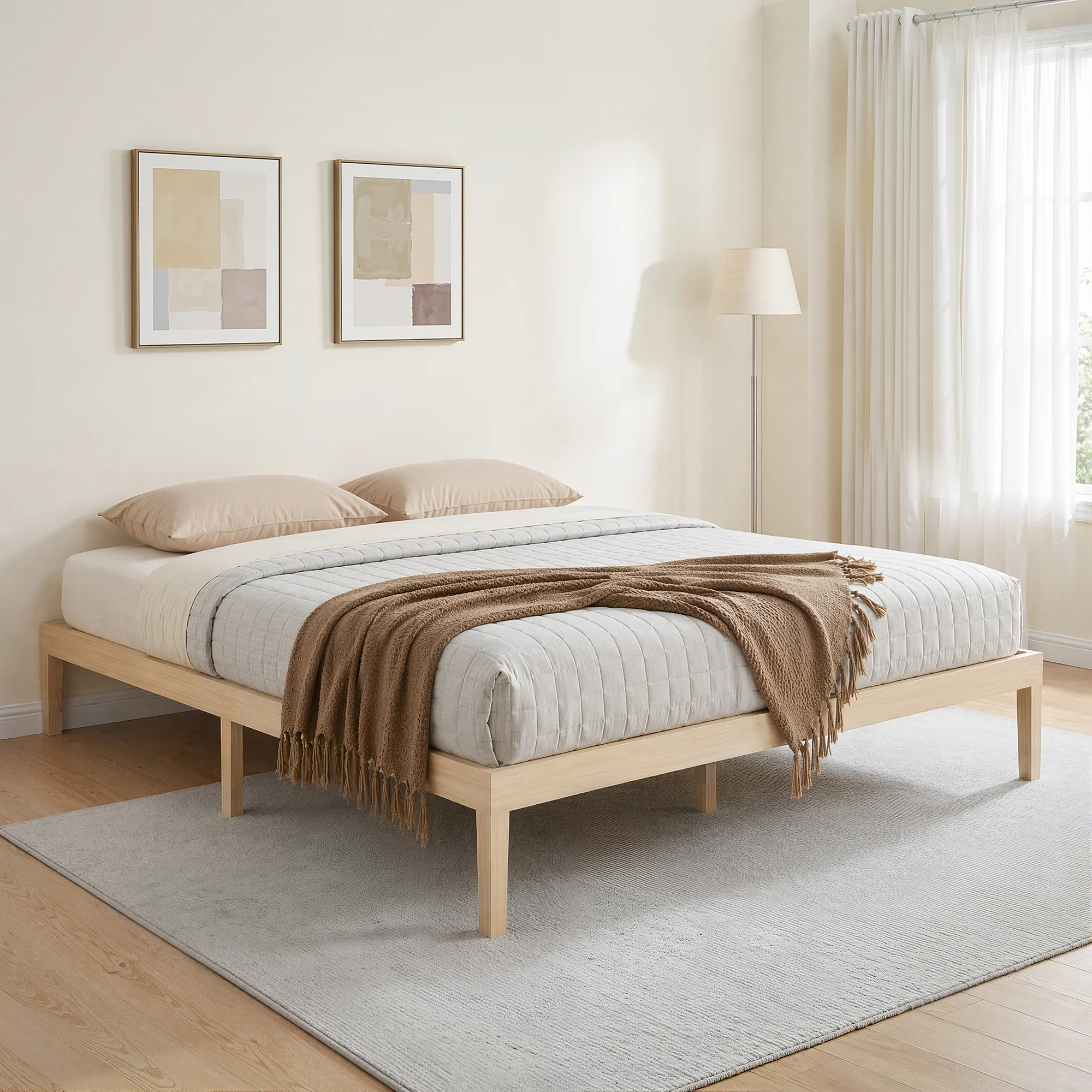Artiss Bed Frame King Size Wooden Bed Base BRUNO