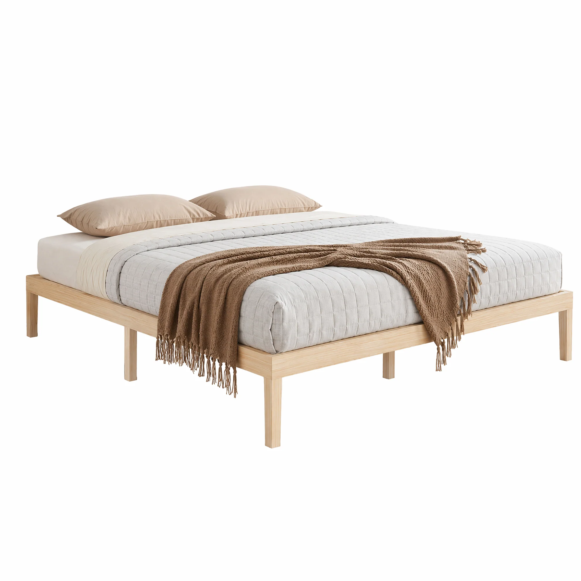 Artiss Bed Frame King Size Wooden Bed Base BRUNO - Image 2