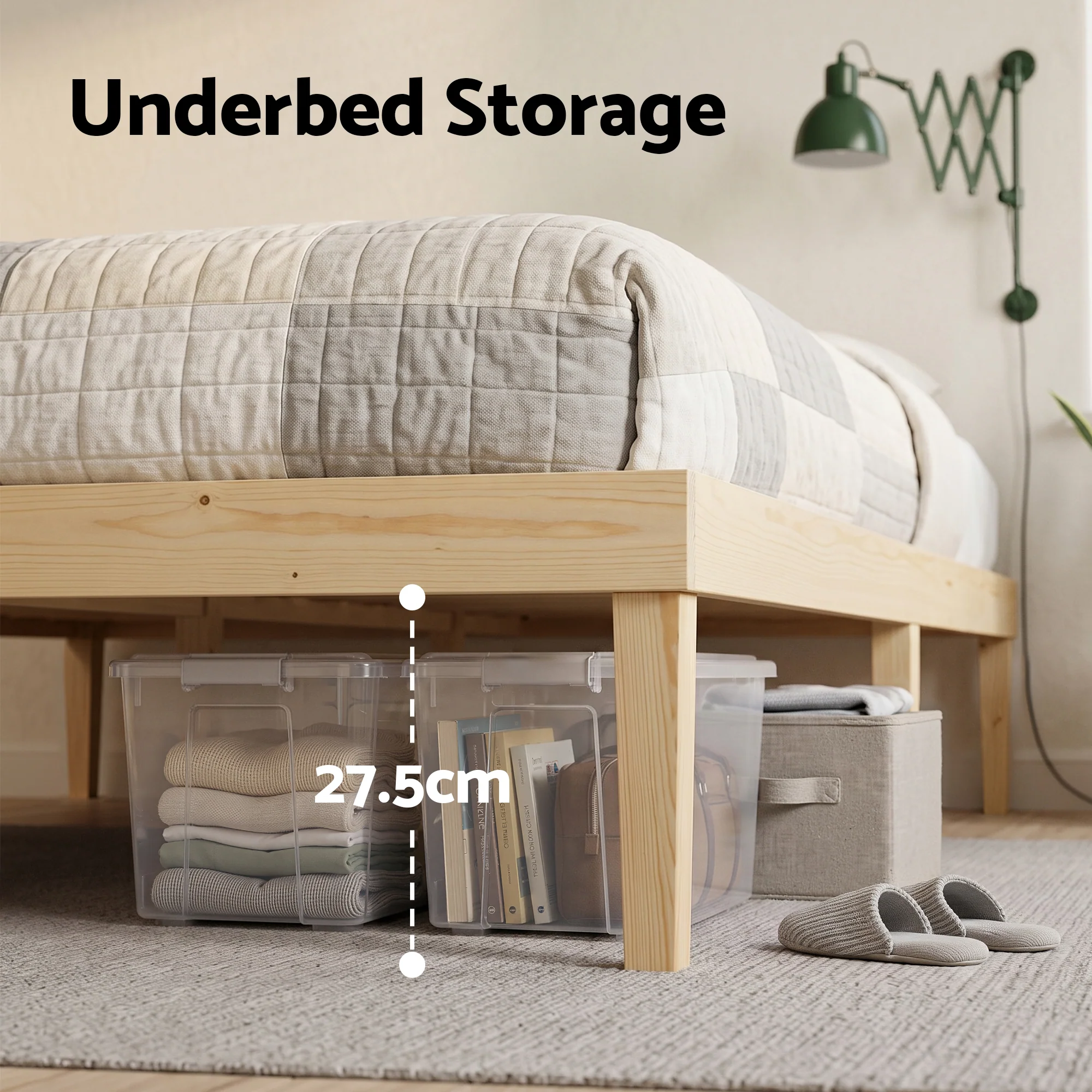 Artiss Bed Frame King Size Wooden Bed Base BRUNO - Image 5