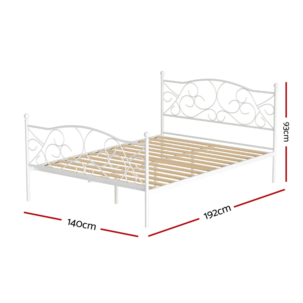 Artiss Bed Frame Double Size Metal Frame GROA - Image 2