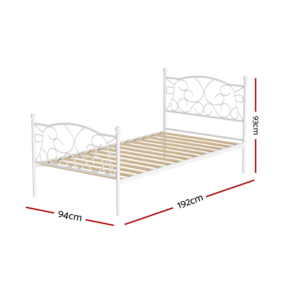 Artiss Bed Frame Single Size Metal Frame GROA - Image 2