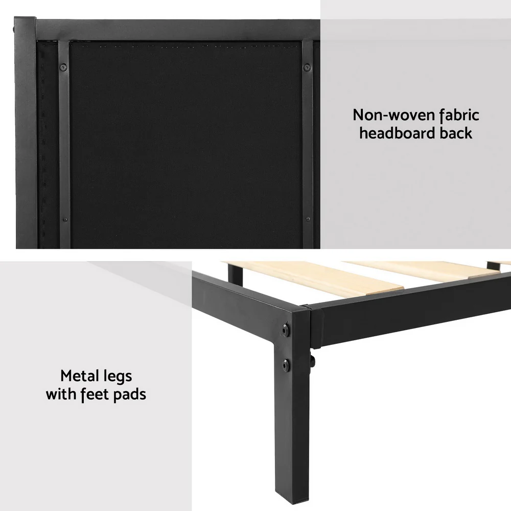 Artiss Bed Frame Queen Size Metal Frame PADA - Image 7