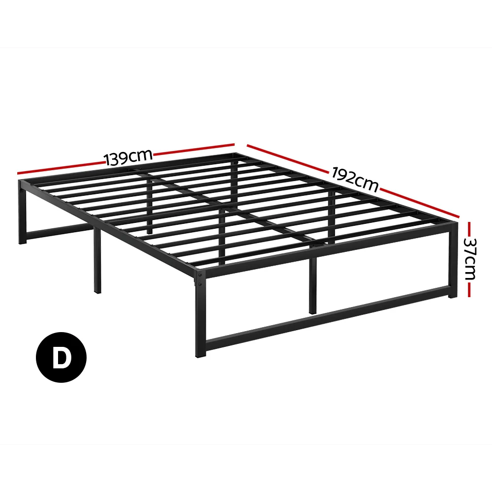 Artiss Bed Frame Double Size Metal Frame TINO - Image 2