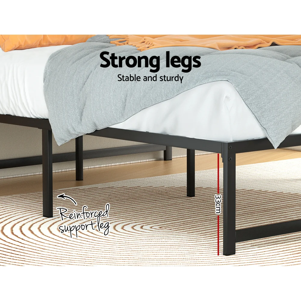 Artiss Bed Frame Double Size Metal Frame TINO - Image 7
