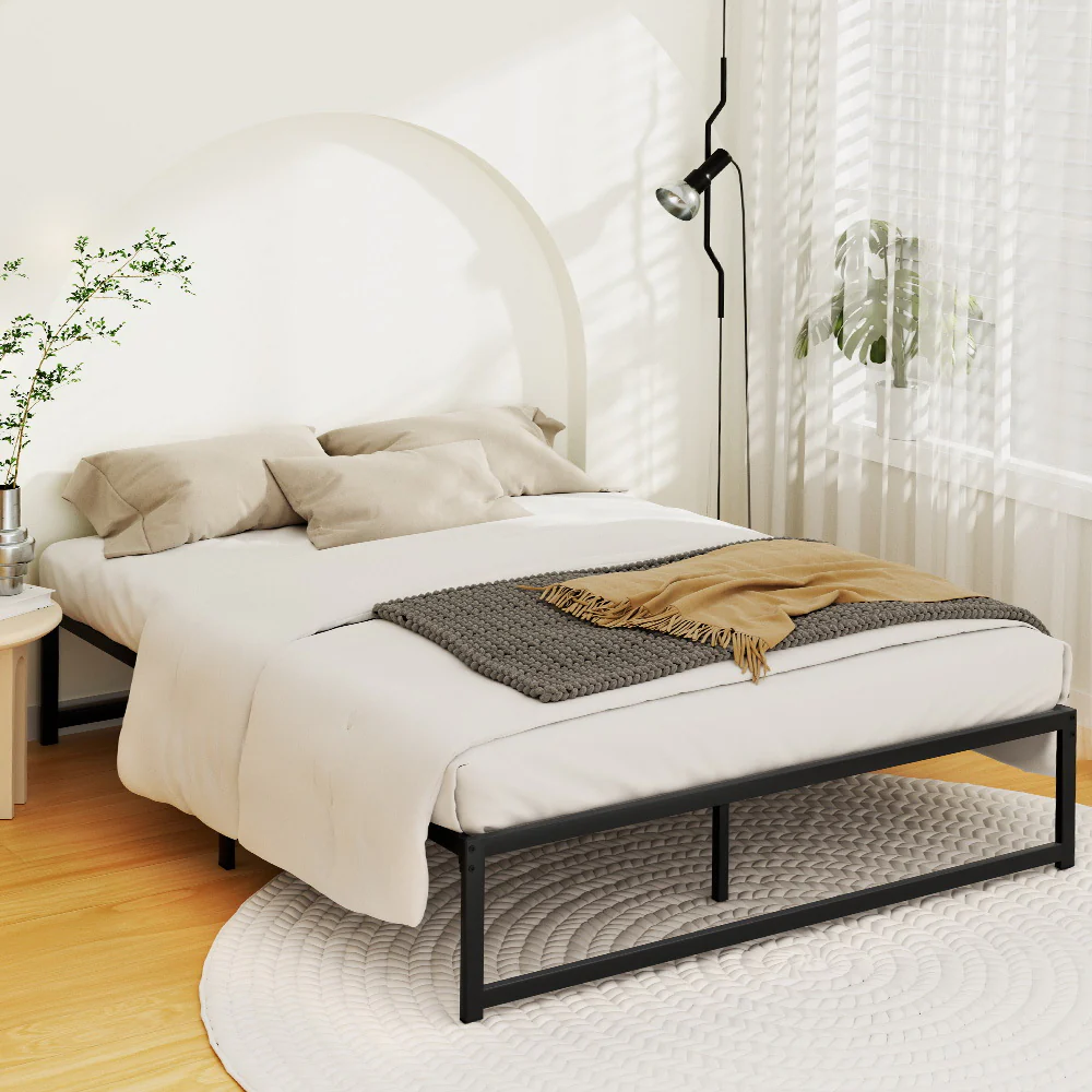 Artiss Bed Frame Double Size Metal Frame TINO - Image 8