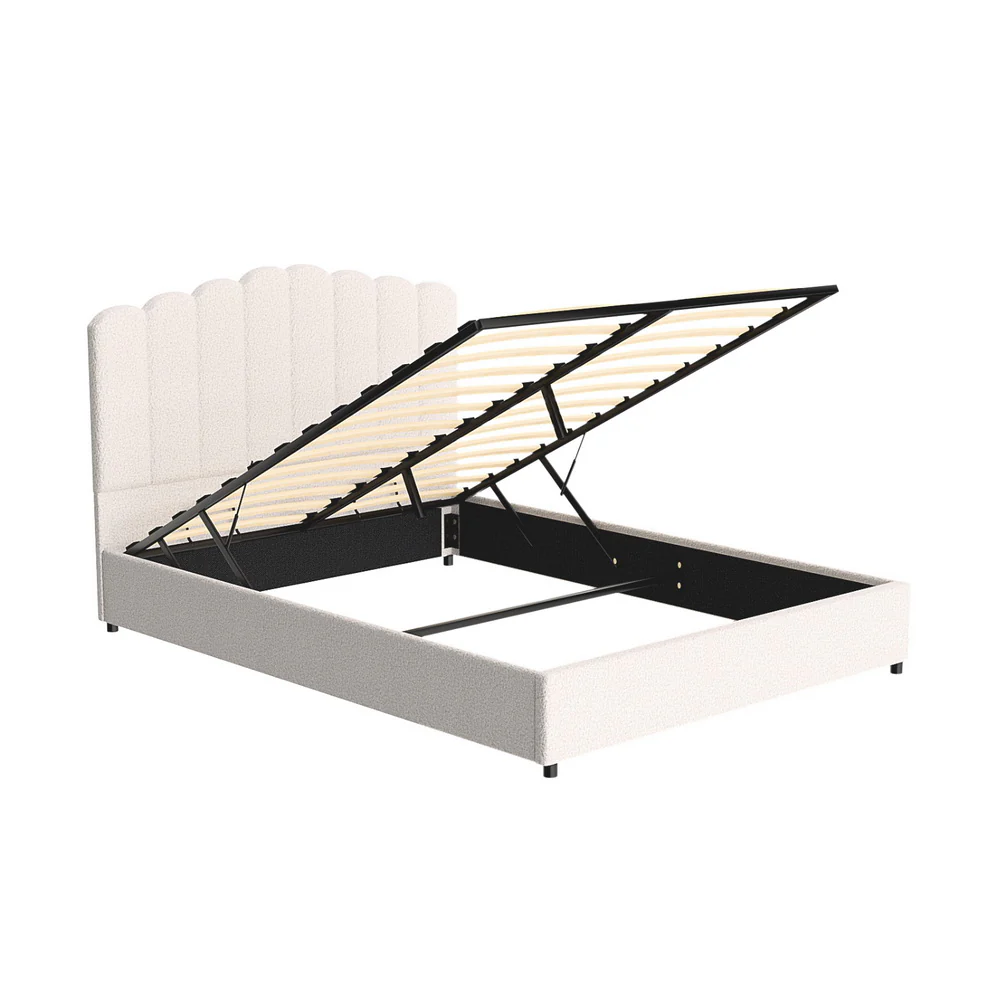 Artiss Bed Frame Queen Size Boucle FION - Image 4