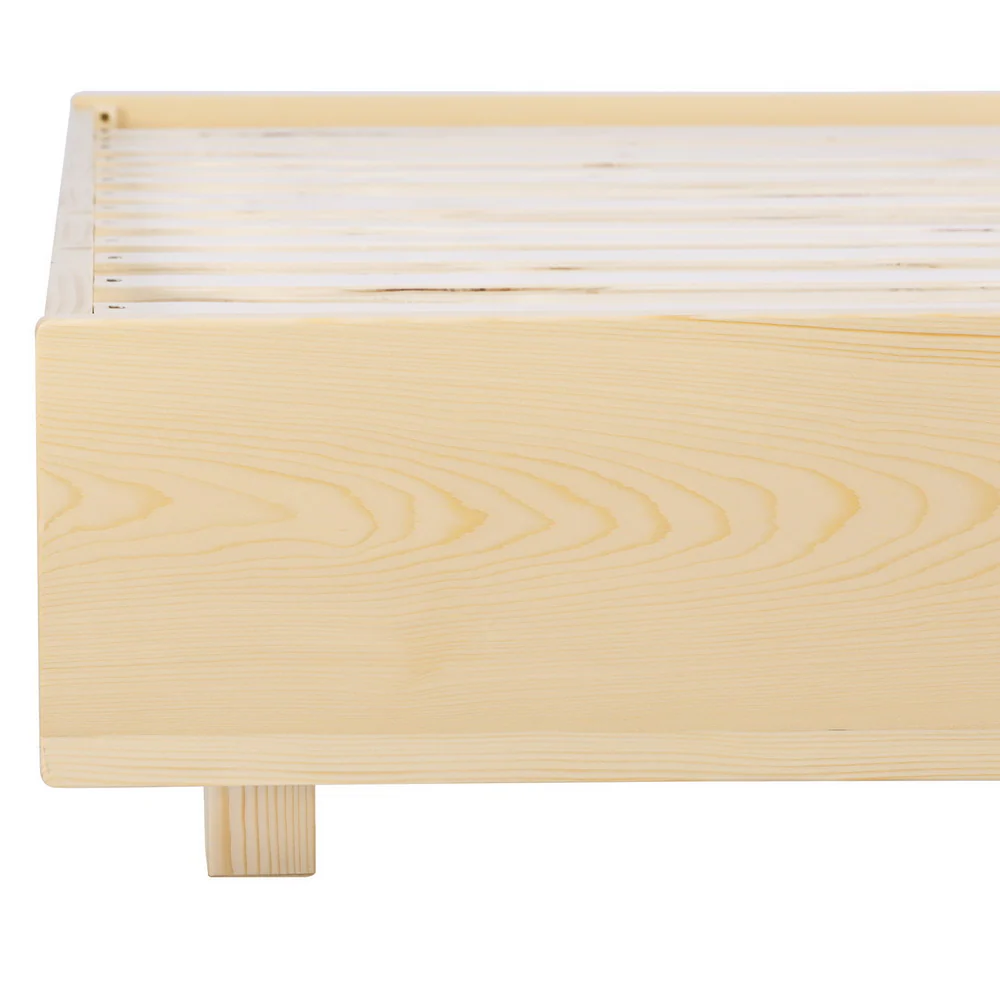 Artiss Bed Frame Queen Size Floating Wooden Mattress Base Platform Timber ODIN - Image 4