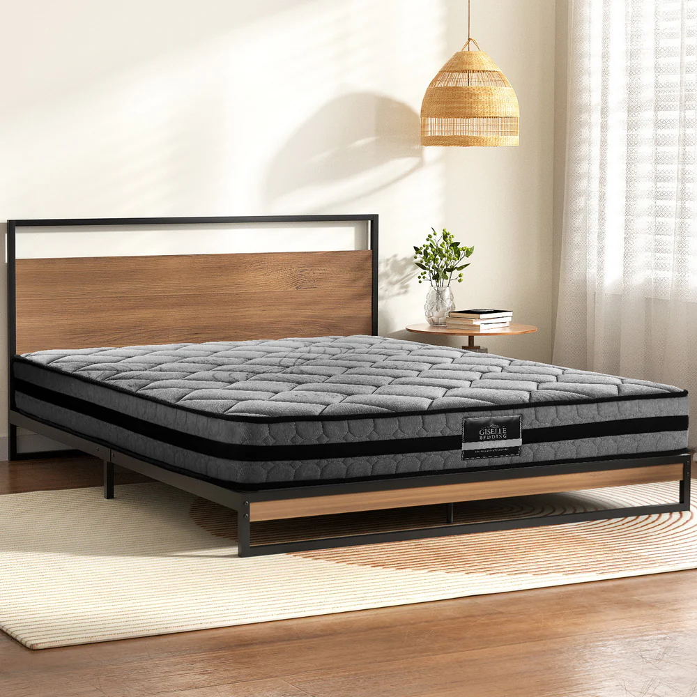 Artiss Bed Frame Queen Size Metal Frame DANE with Mattress - Image 7