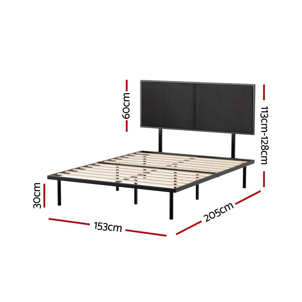 Artiss Bed Frame Queen Size Metal Frame NOE - Image 3