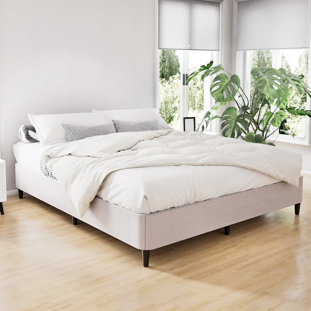 Artiss Bed Frame Queen Size Metal Grey MASON - Image 7