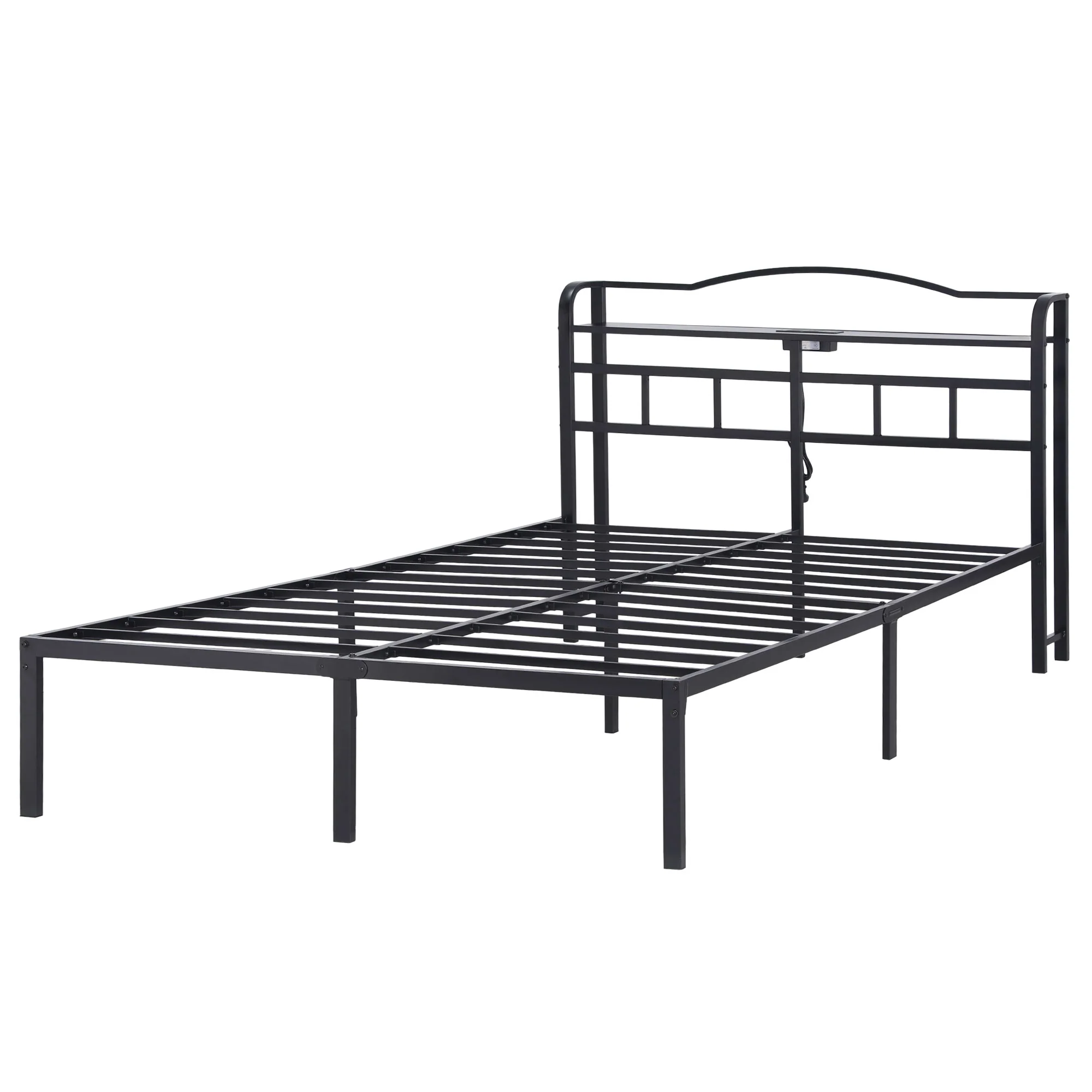 Artiss Bed Frame Queen Size with Charging Station WAVE - Image 2