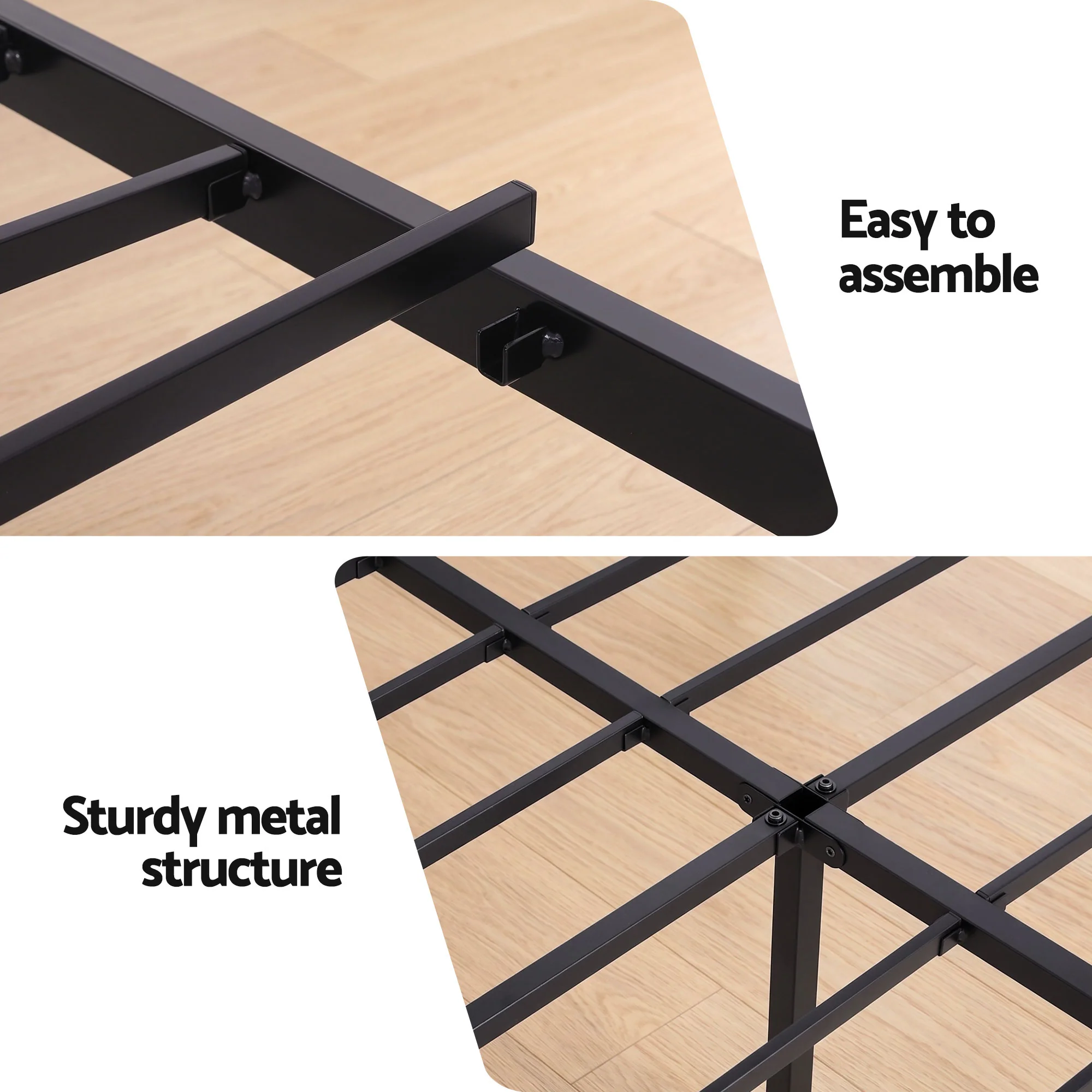 Artiss Bed Frame Queen Size with Charging Station WAVE - Image 7