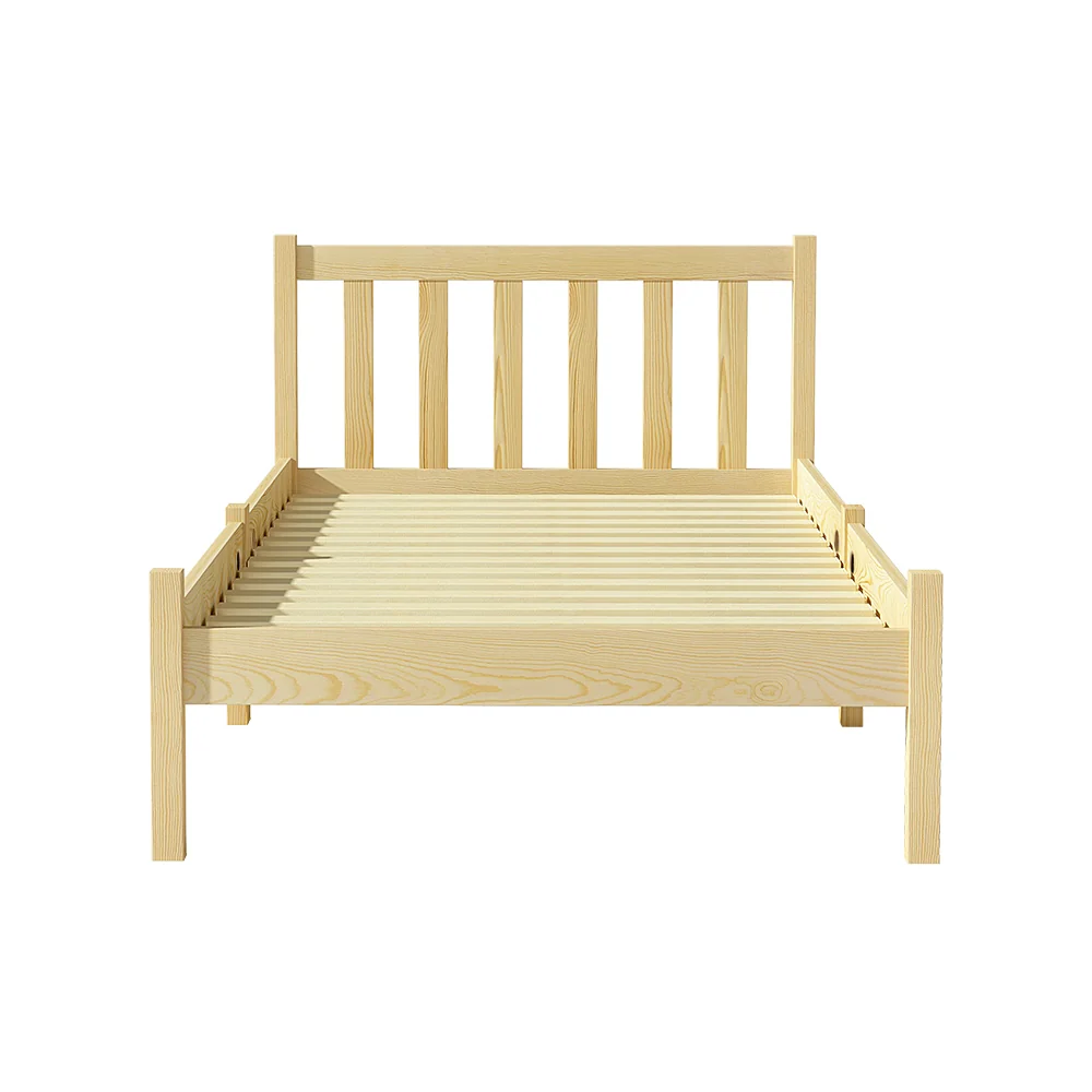 Artiss Bed Frame Single Size Wooden Oak SOFIE - Image 3