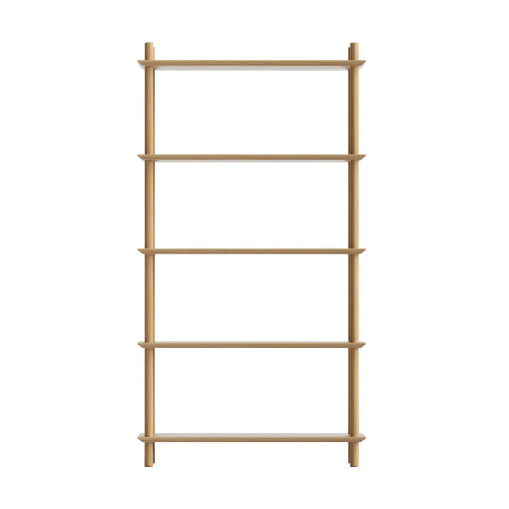 Artiss Bookshelf 5 Tiers Bookcase Display Shelves Wooden Storage Stand Rack Pine - Image 4