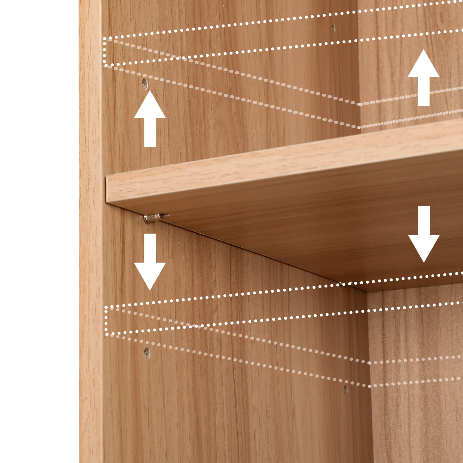 Artiss Bookshelf 7 Tiers MILO Pine - Image 5