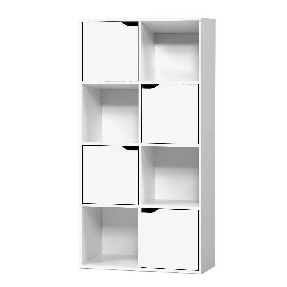 Artiss Bookshelf 8 Cube Shlef - DANA White - Image 2