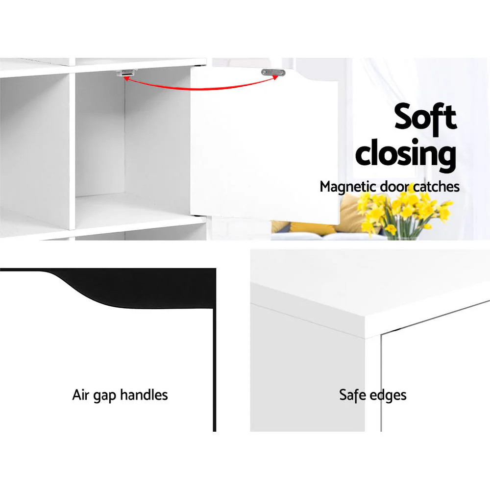 Artiss Bookshelf 8 Cube Shlef - DANA White - Image 6