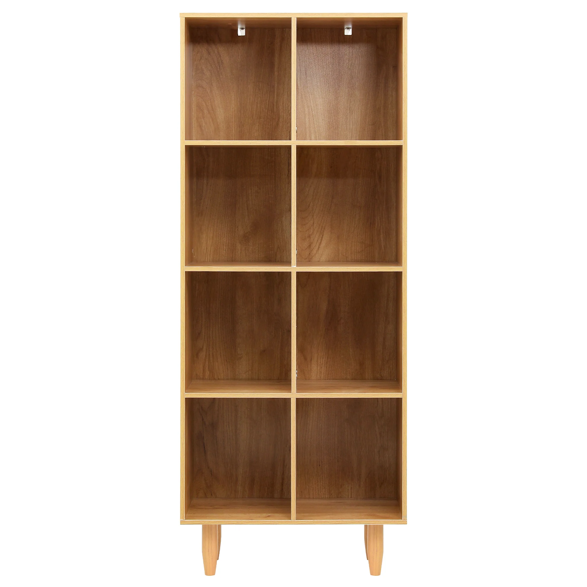 Artiss Bookshelf Bookcase 4 Tiers LEOR Walnut - Image 5