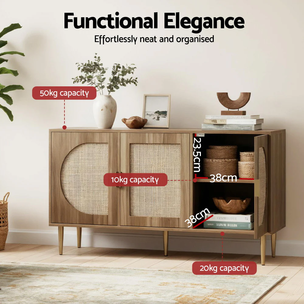 Artiss Buffet Sideboard 3 Doors - ANYA - Image 5