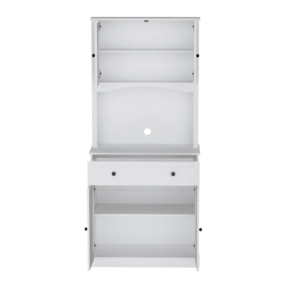 Artiss Buffet Sideboard Cabinet Cupboard Pantry Storage Shelves Hutch White - Image 4
