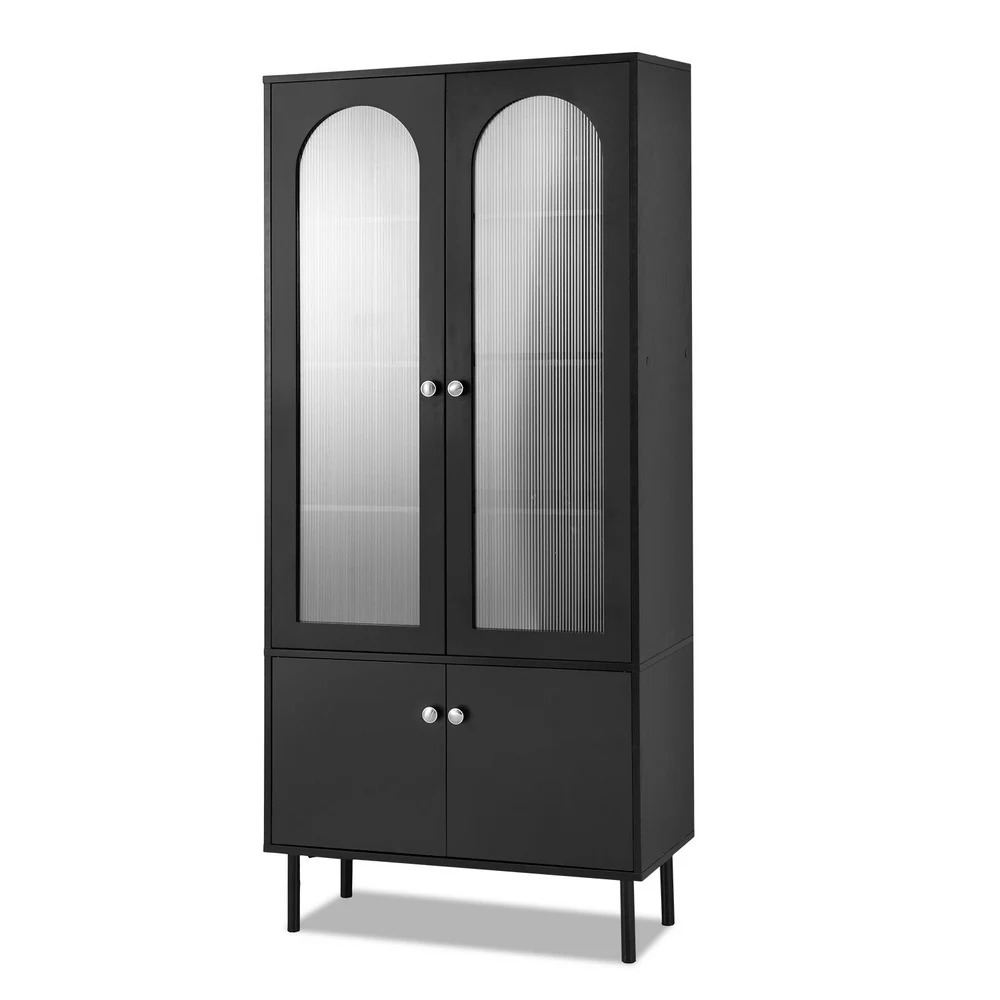 Artiss Buffet Sideboard Cupboard Cabinet Black - Image 2