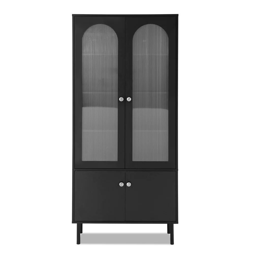 Artiss Buffet Sideboard Cupboard Cabinet Black - Image 4