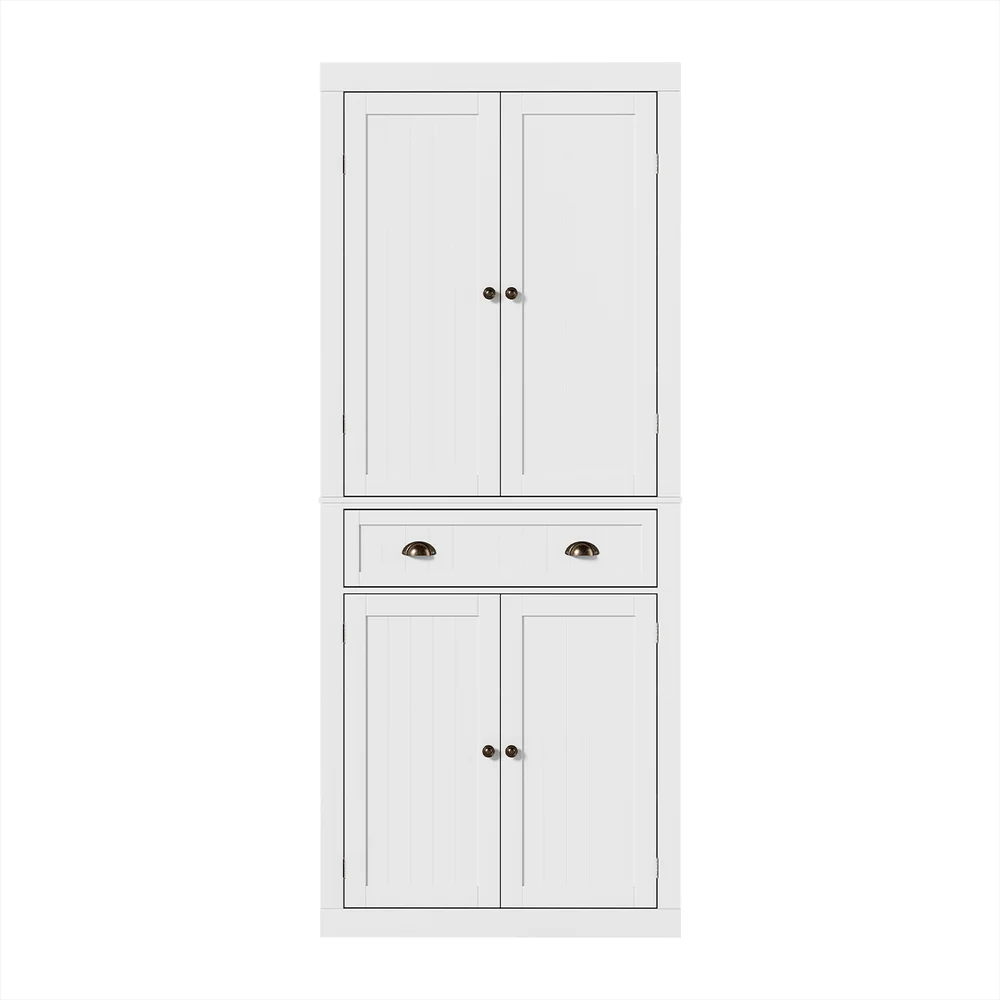 Artiss Buffet Sideboard Cupboard Cabinet White - Image 4