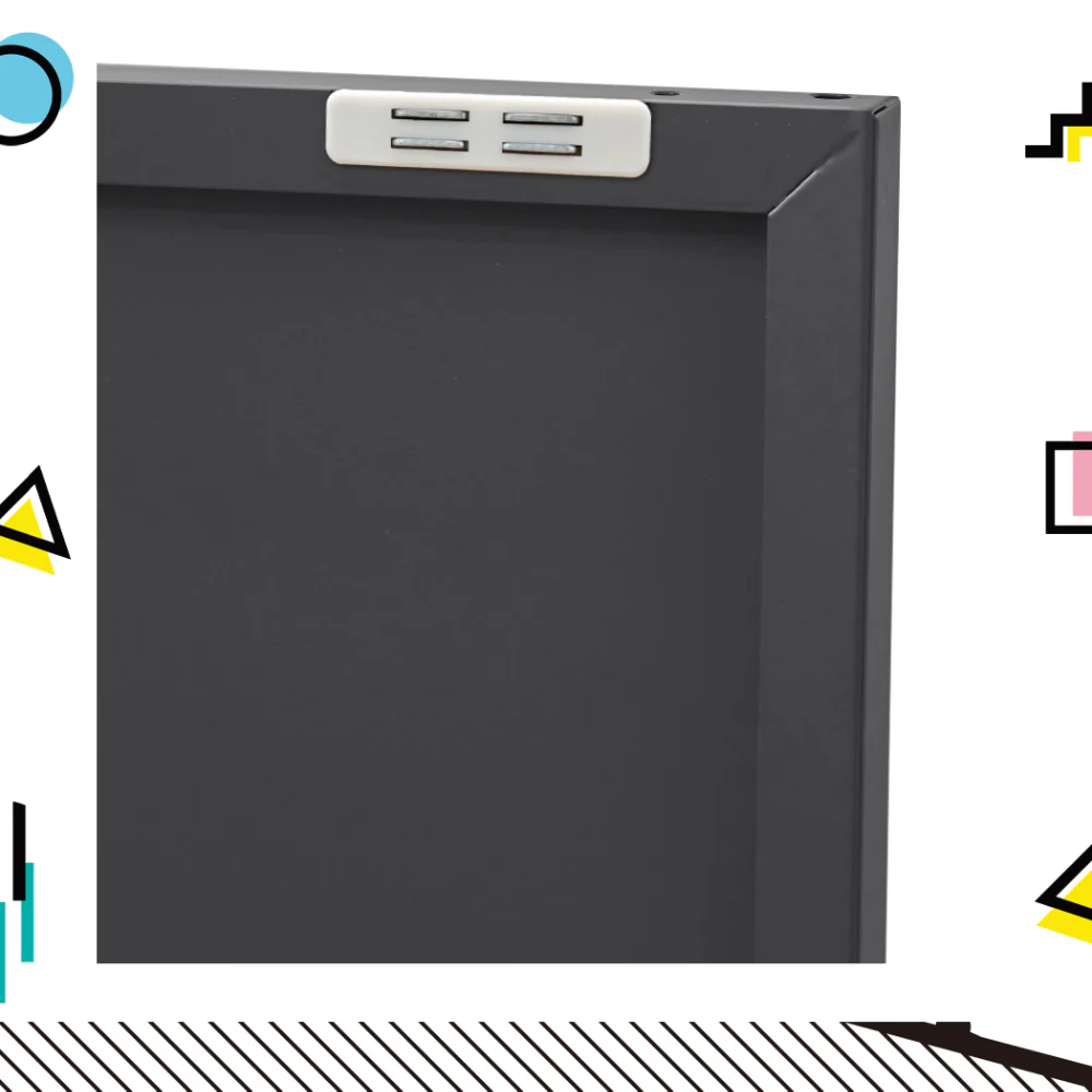 Artiss Buffet Sideboard Metal Cabinet - BASE Charcoal - Image 5