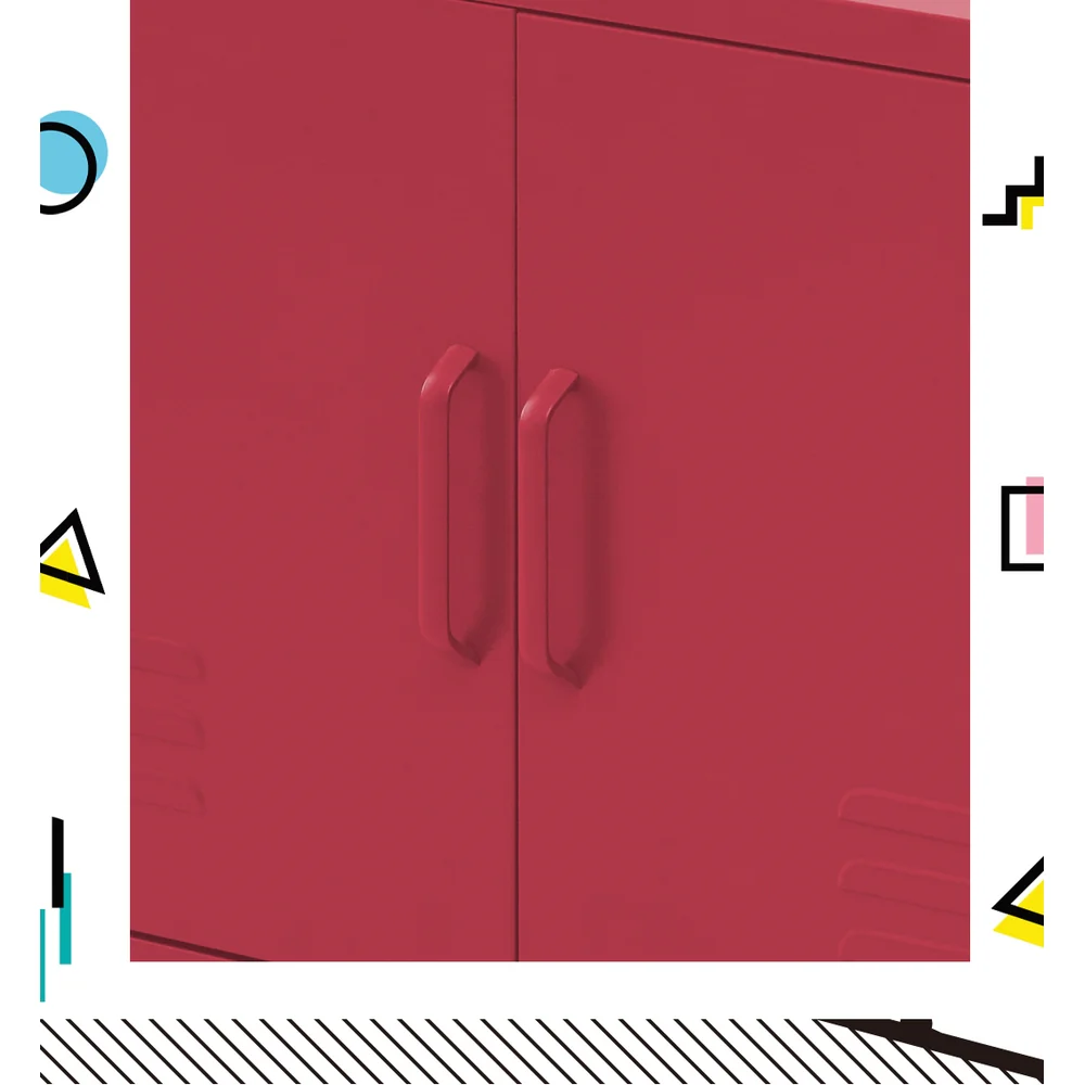 Artiss Buffet Sideboard Metal Cabinet - BASE Pink - Image 4