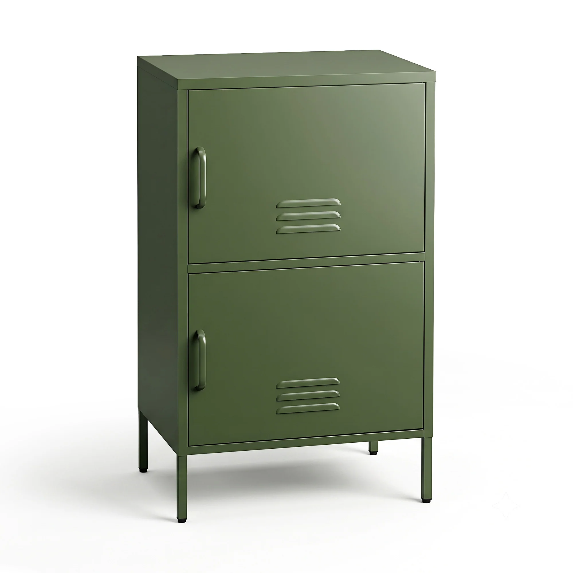 Artiss Buffet Sideboard Metal Cabinet - DOUBLE Green - Image 2