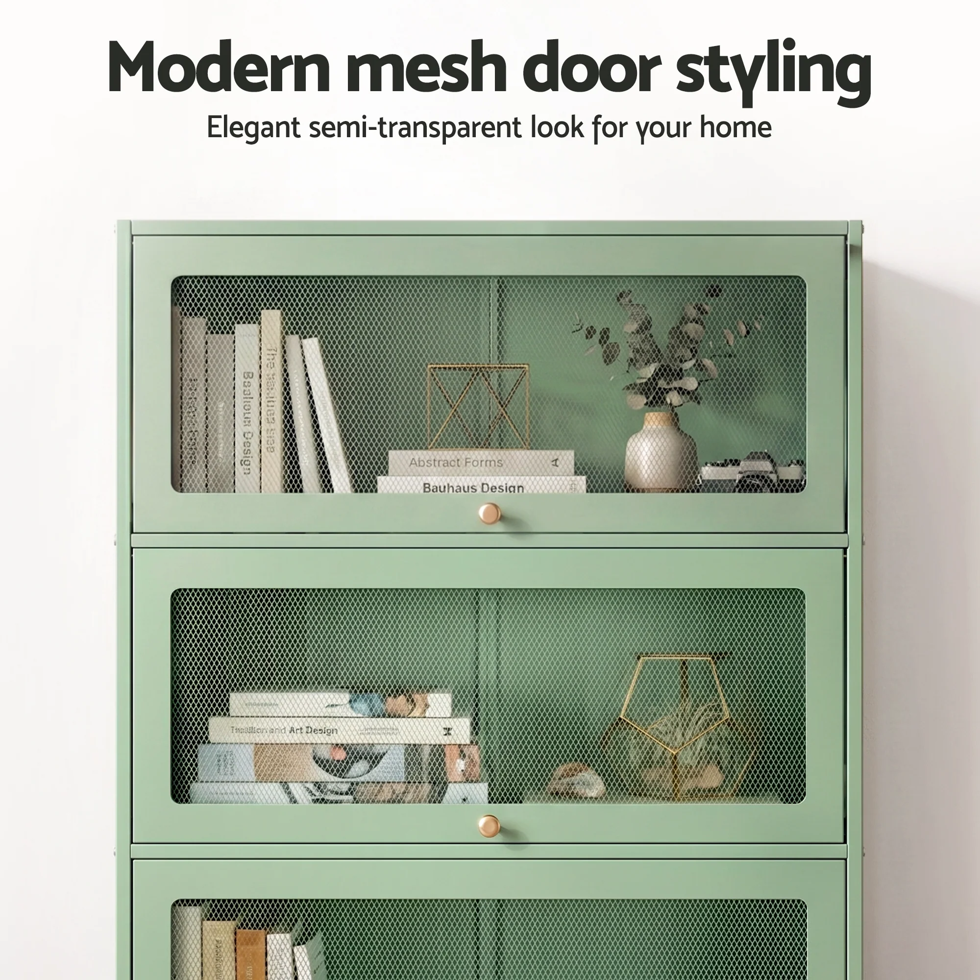 Artiss Buffet Sideboard Metal Cabinet - ELIA Green - Image 7