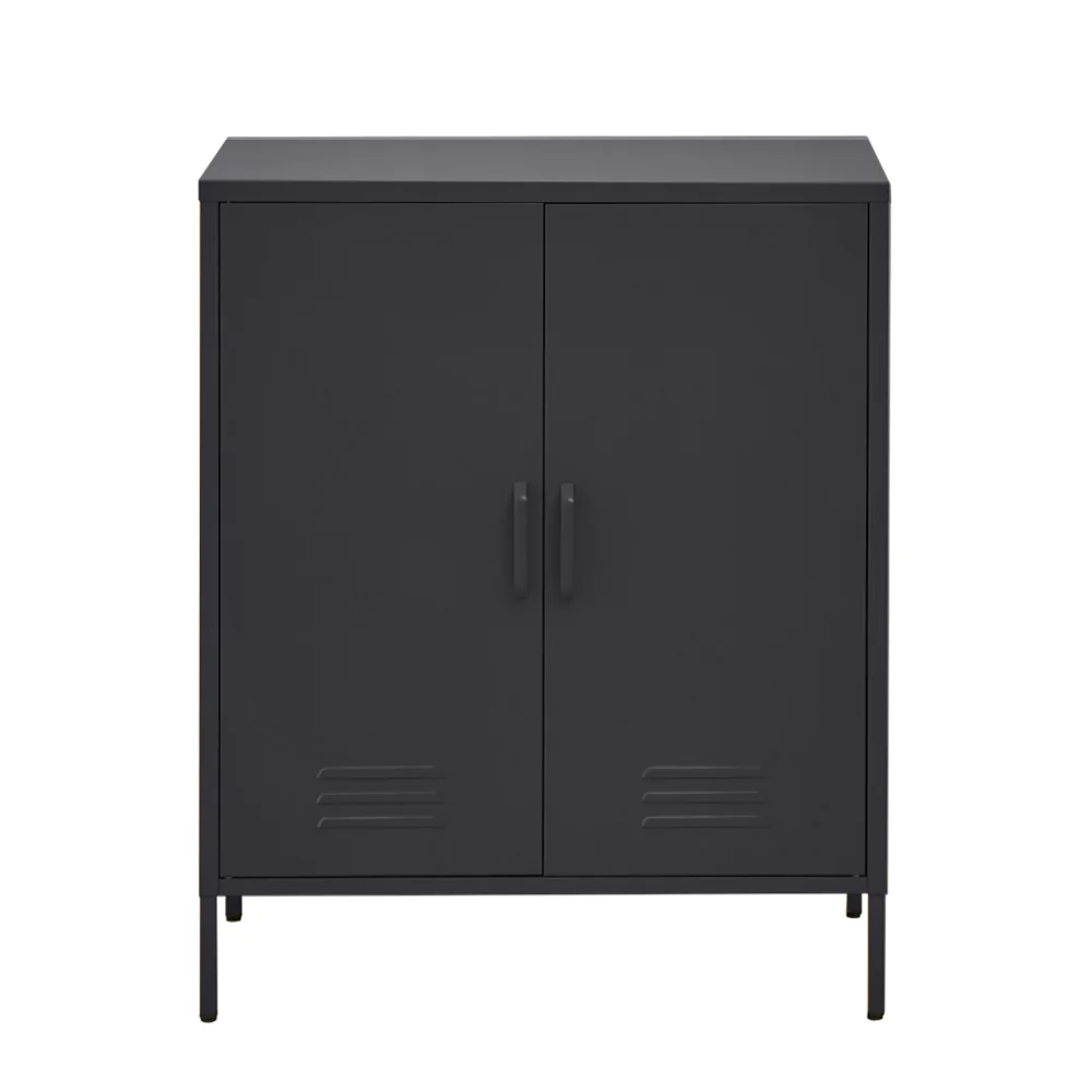 Artiss Buffet Sideboard Metal Cabinet - SWEETHEART Charcoal - Image 2