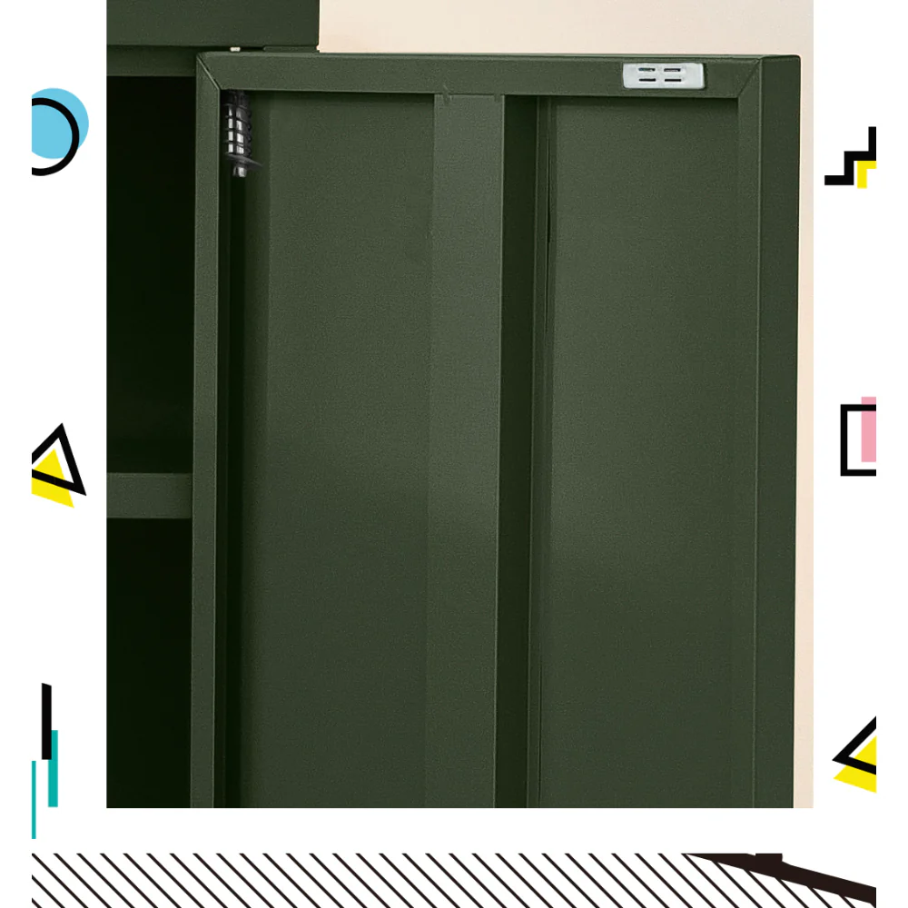 Artiss Buffet Sideboard Metal Cabinet - SWEETHEART Green - Image 5