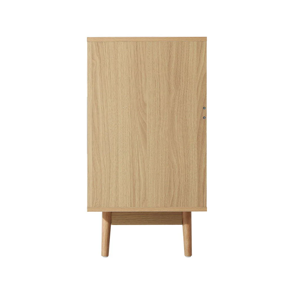 Artiss Rattan Buffet Sideboard - BRIONY Oak - Image 5
