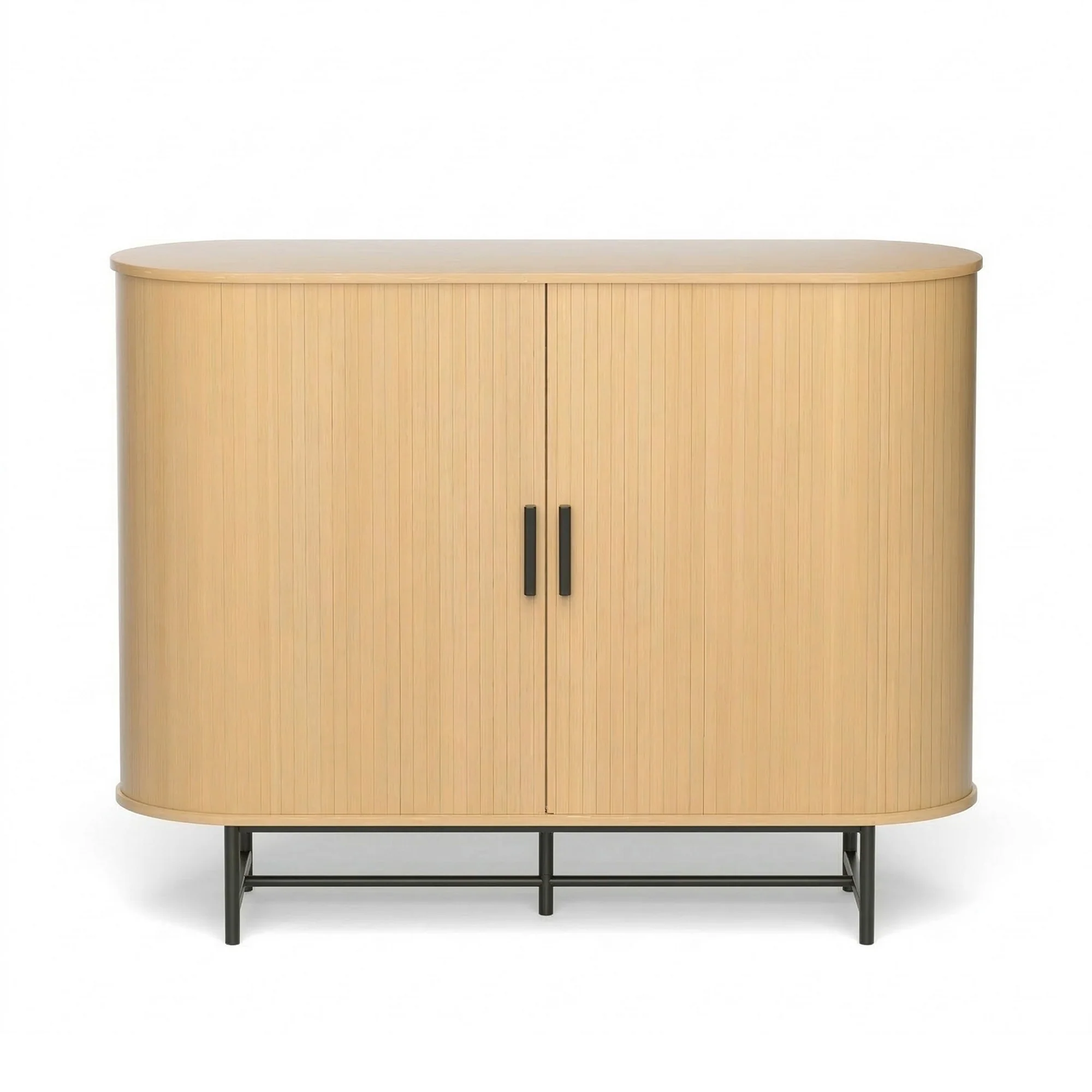 Artiss Buffet Sideboard Sliding Doors - PIIA Oak - Image 4