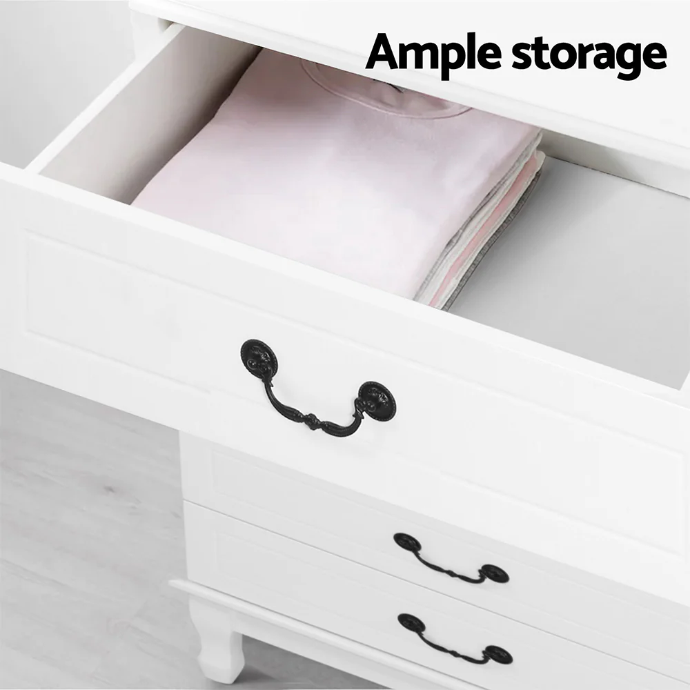 Artiss 6 Chest of Drawers - KUBI White - Image 6