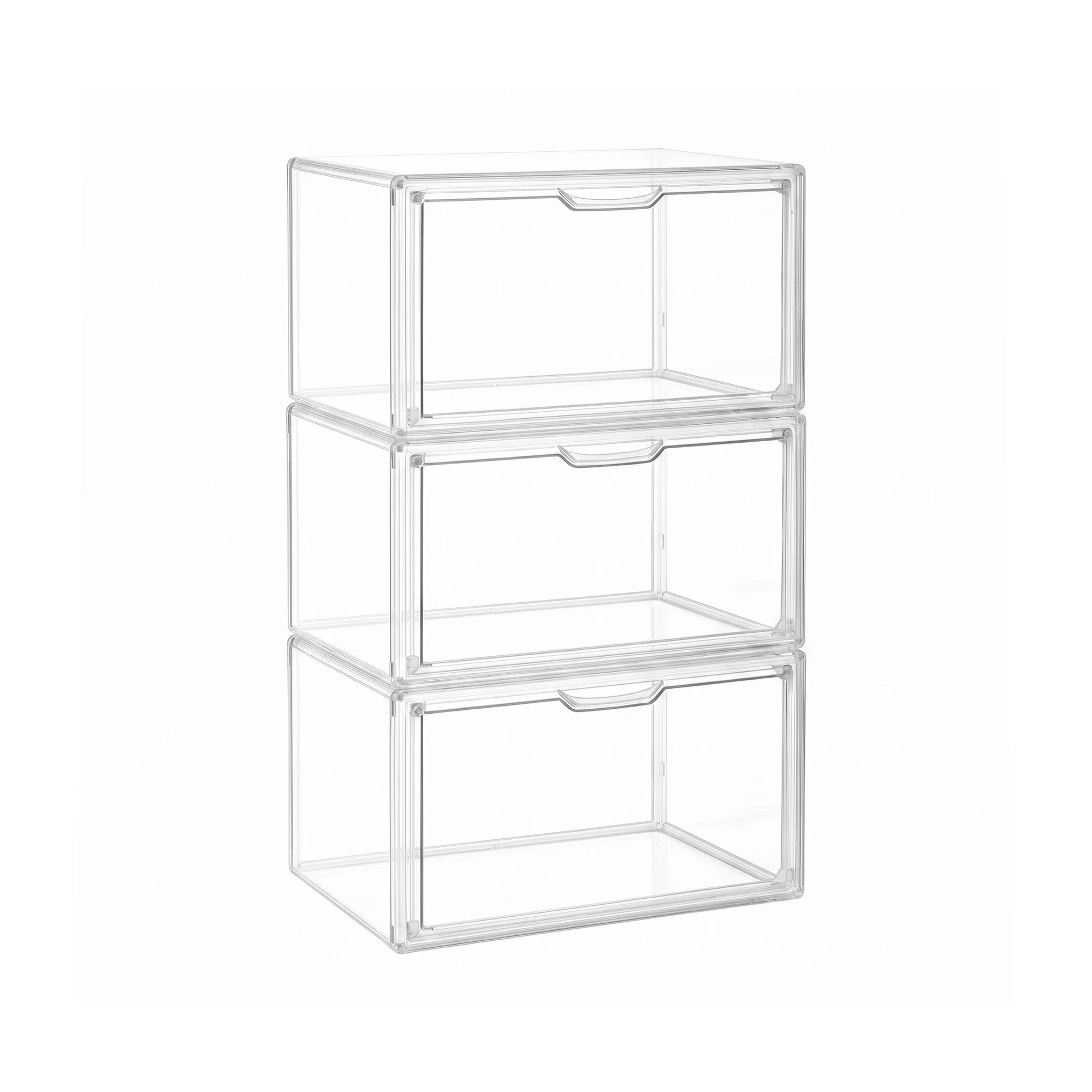 Artiss Clear Acrylic Display Case 3 Pack Toy Storage Box - Image 4