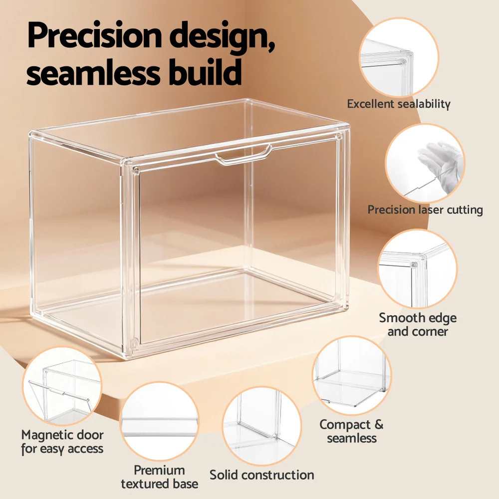 Artiss Clear Acrylic Display Case Dustproof Protection Box For Toys 27CM - Image 4