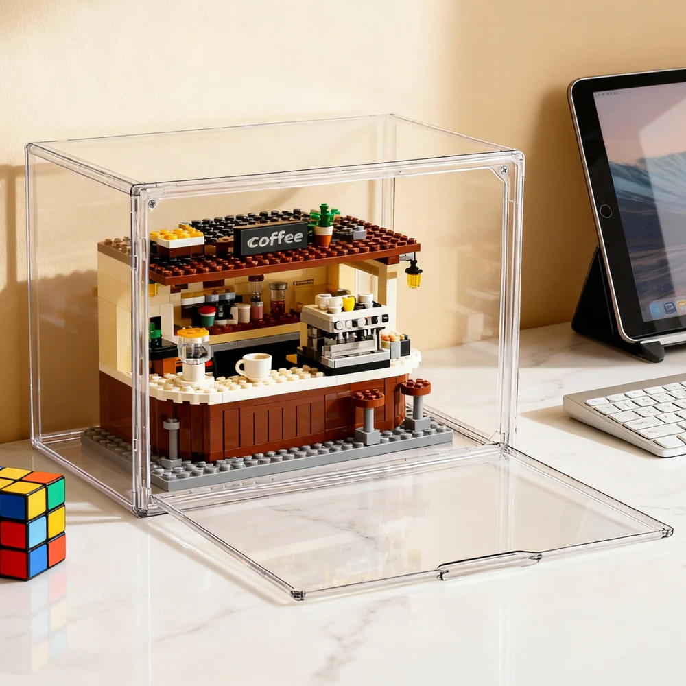 Artiss Clear Acrylic Display Case Dustproof Protection Box For Toys 27CM - Image 7