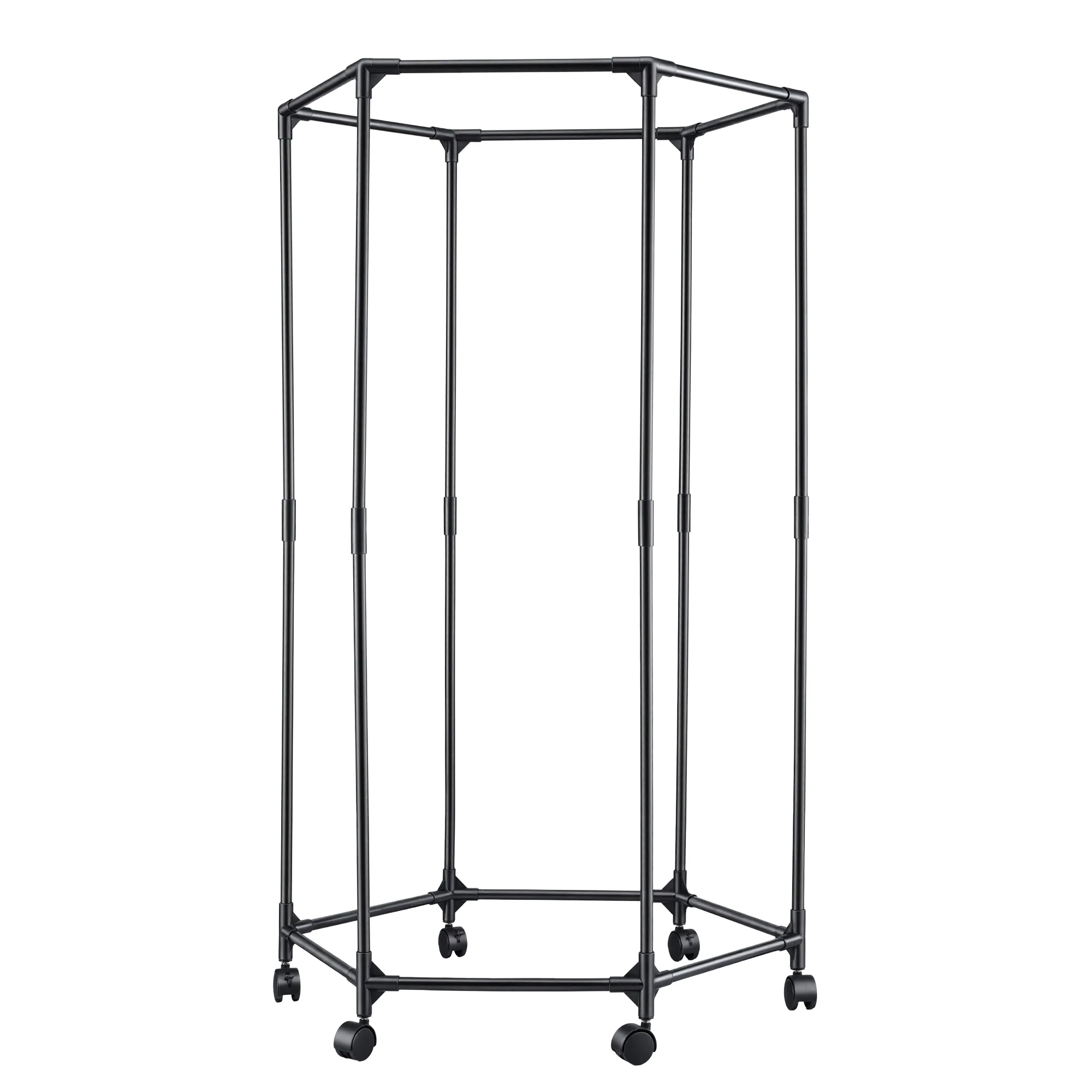 Artiss Clothes Rack Airer Rail Coat Stand Wheels 6 Rods - Image 4