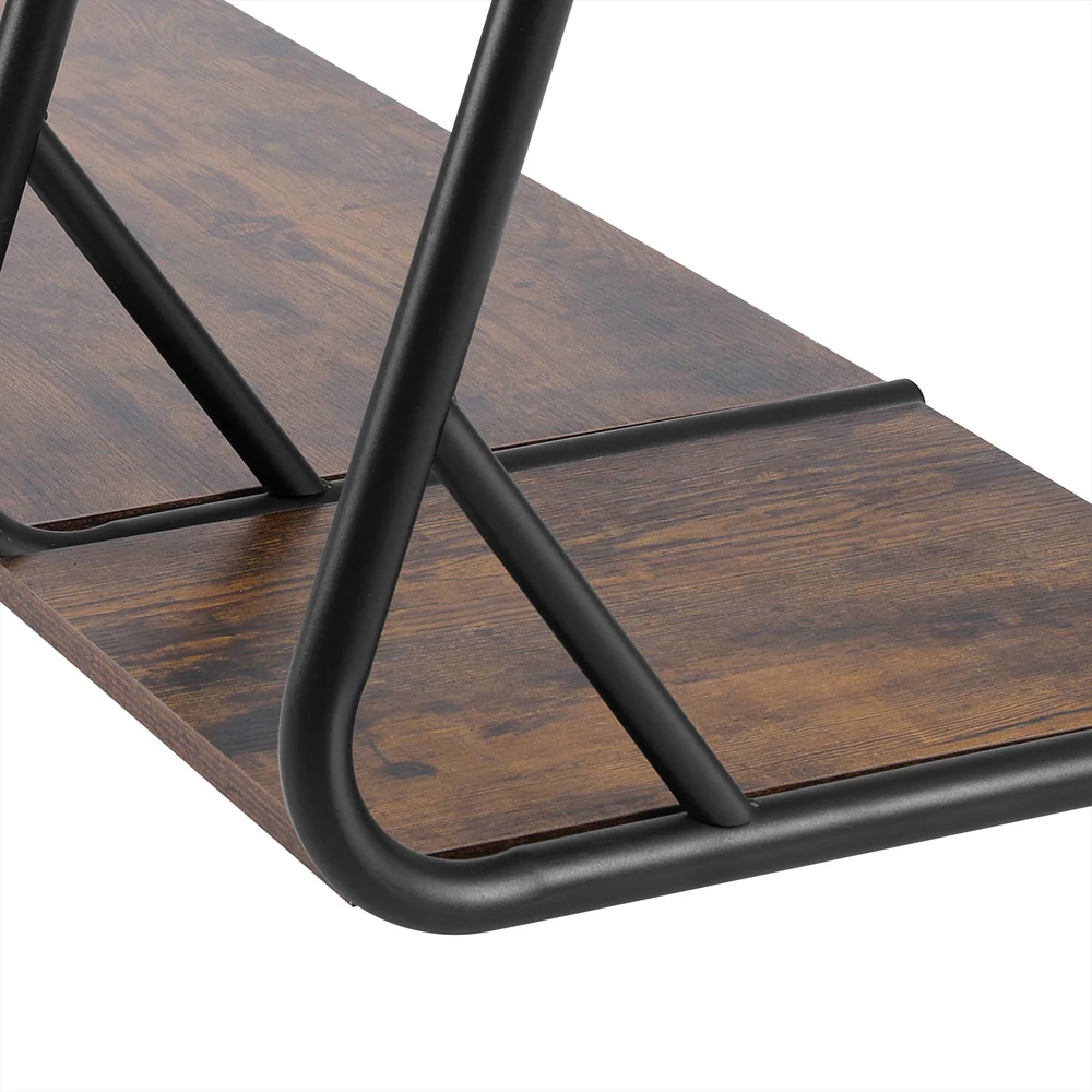Artiss Clothes Rack Coat Stand 172cm 4-Tier Walnut - Image 5