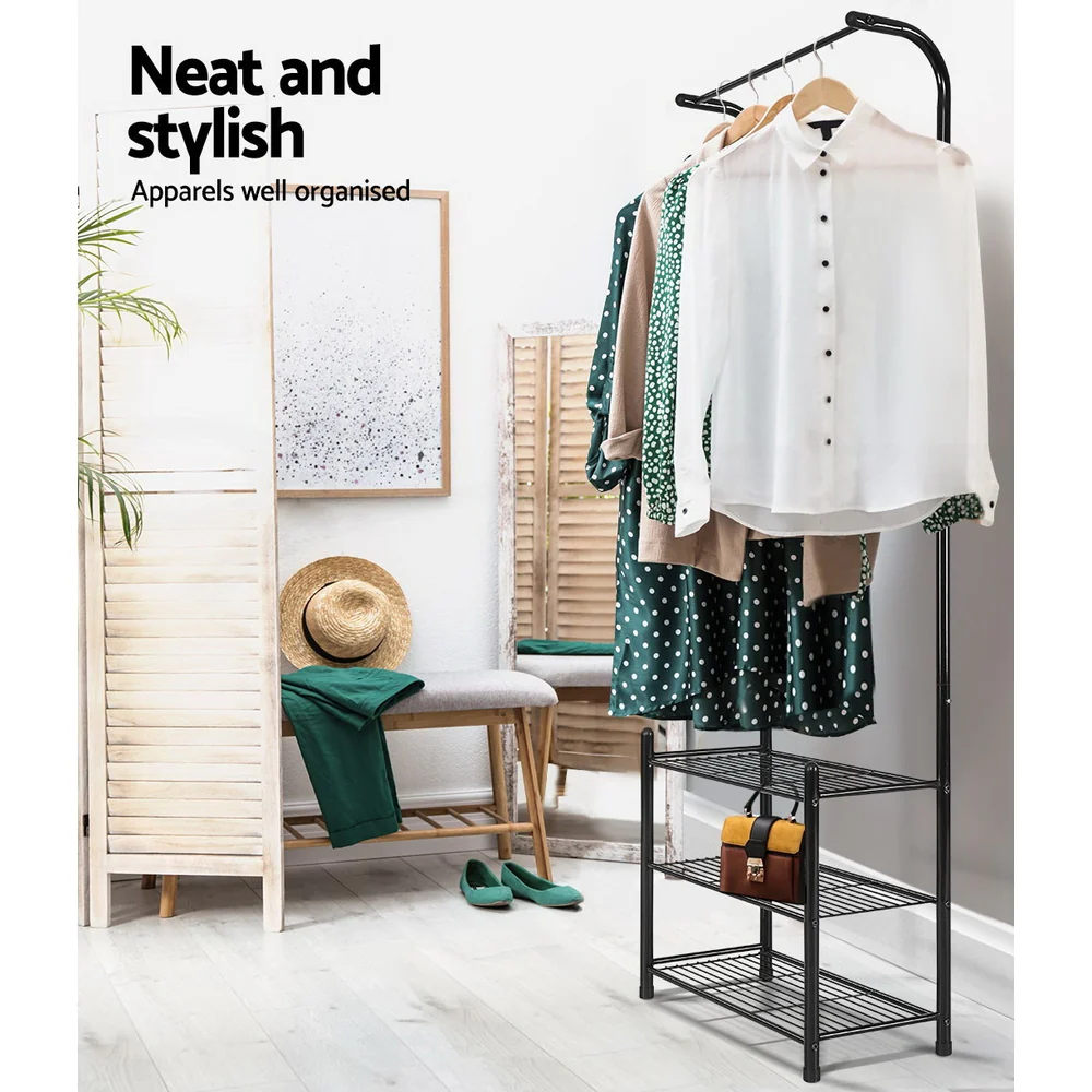 Artiss Clothes Rack Coat Stand 179cm Hanger Rail Closet - Image 11