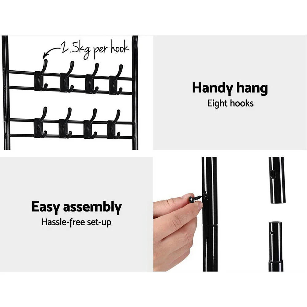 Artiss Clothes Rack Coat Stand 179cm Hanger Rail Closet - Image 6