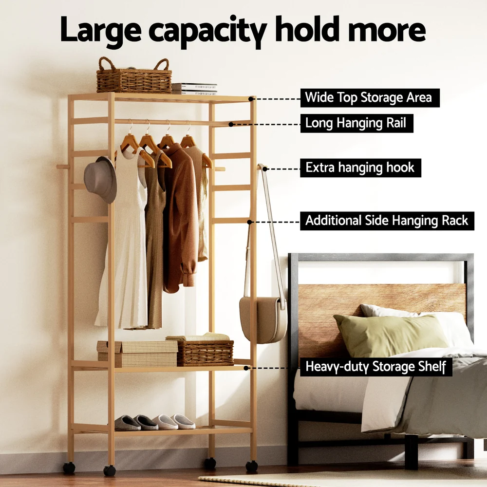 Artiss Clothes Rack Wardrobe Coat Stand 169cm - Image 4
