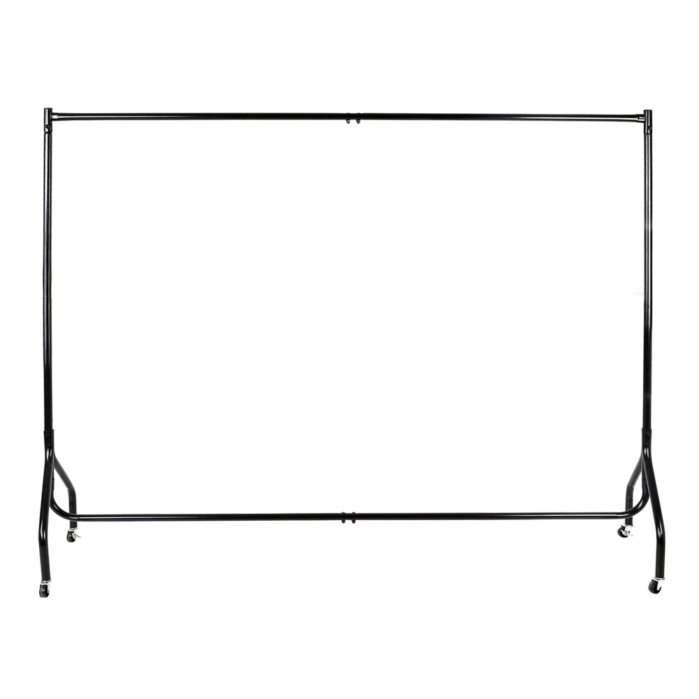Artiss 2X Clothes Rack Coat Stand 6FT Rail Wheels - Image 3