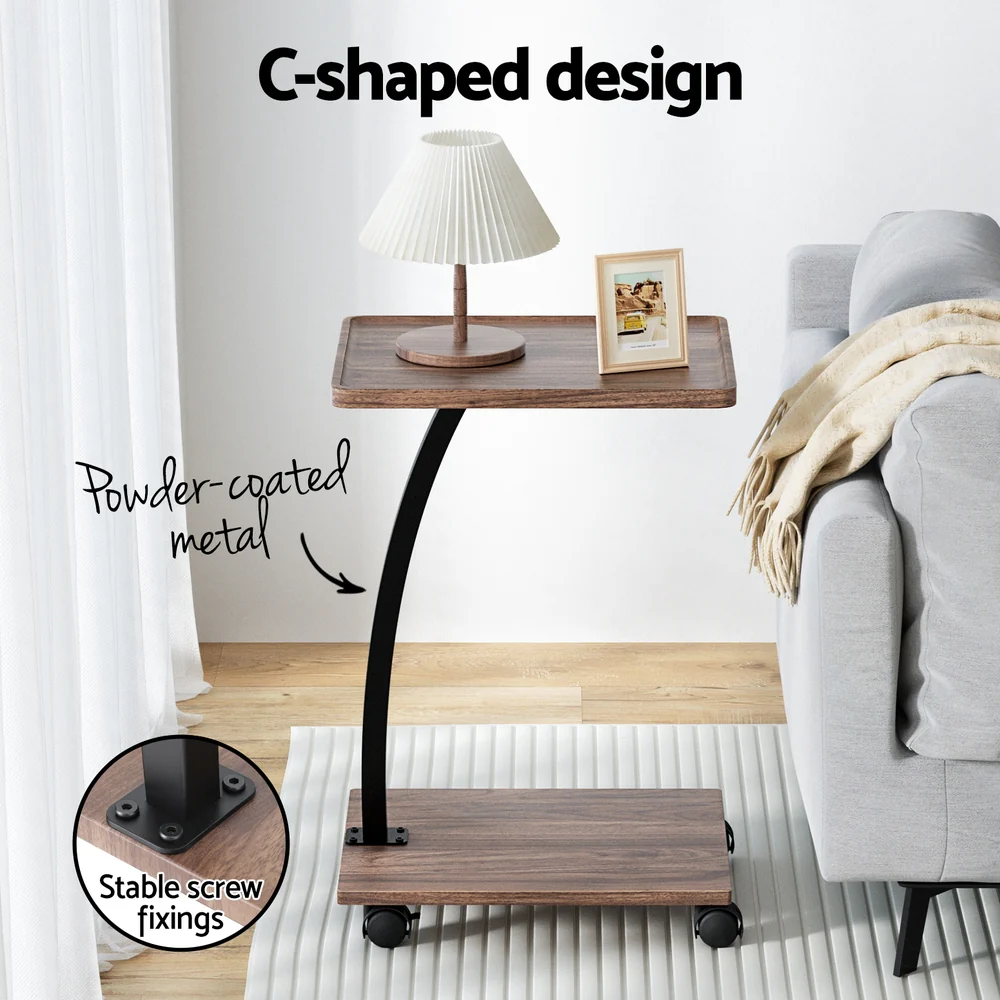 Artiss Coffee Table C Shaped - Image 5